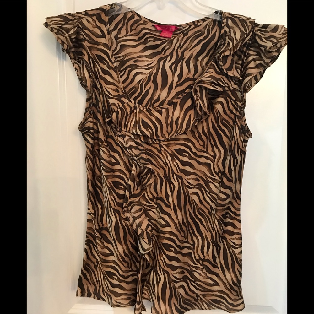 Animal print top